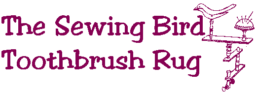 Sewing Bird Toothbrush Rug